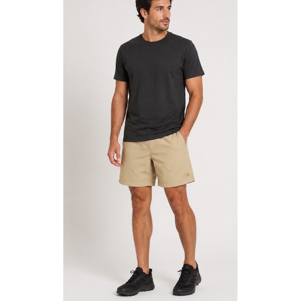 The North Face Class V Pull-On Shorts Men's XXL US Beige Khaki Ripstop Hiking